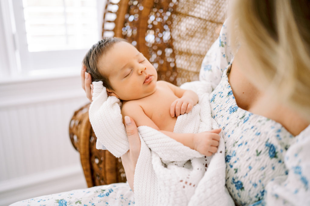 Raleigh Newborn Photographer | At Home With Baby Johnnie