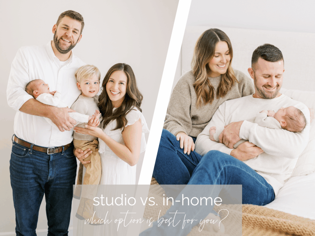 Choosing between a studio or In-Home Newborn Session with Worth Capturing Photography